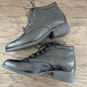 Ariat Josie Boots 12201 Women 8 B Black Equestrian Riding Kiltie Western Paddock